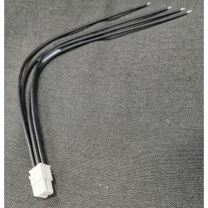 DR R-S 4-polig, 2 radig Molex Mini Fit JR kontakt med 30cm kabel 
