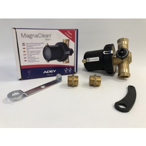 Adey MagnaClean Atom 22mm magnetitfilter med bypass 