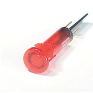 Signaallampje, rond, rood met pin voor EK 15