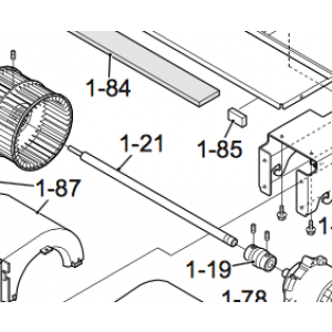 Ventilatoras voor IVT Nordic Inverter binnendeel 12HRN