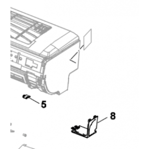007A. Täckkåpa höger Nordic Inverter och Bosch Compress innedel