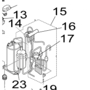015B. 4-way kit Outdoor unit Nordic Inverter 12 FRN
