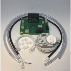 Conversion kit fan card with a pressure switch