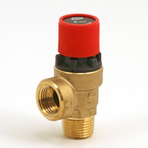 041C. Safety valve 1/2" 4 bars red