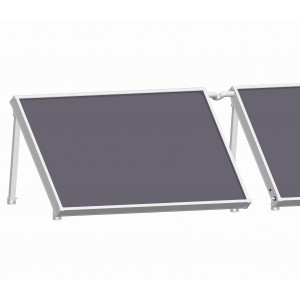 Solar collector flat roof Lie Mont