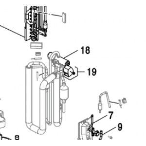 018C. 4-veis ventil for Nordic Inverter & Bosch Compress 5000/7000